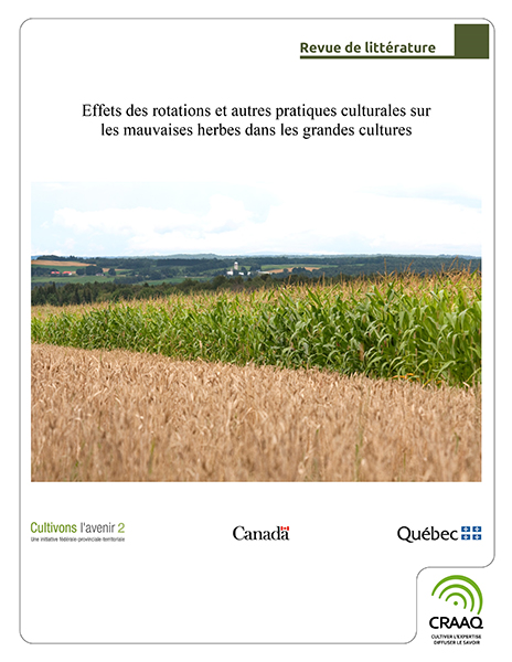 Effets des rotations et autres pratiques culturales sur les mauvaises herbes des grandes cultures - Revue de littérature (PDF)
