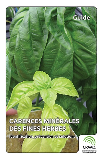 [PCUA0103-PDF] Carences minérales des fines herbes - Identification, prévention et solutions (PDF)