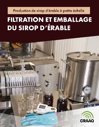 [PACE0103-01] Production de sirop d'érable à petite échelle : Filtration et emballage du sirop d'érable